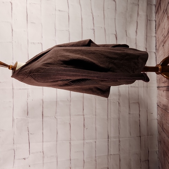 Vince Boiled Wool Open Face Oversized Cardigan - Picture 5 of 7